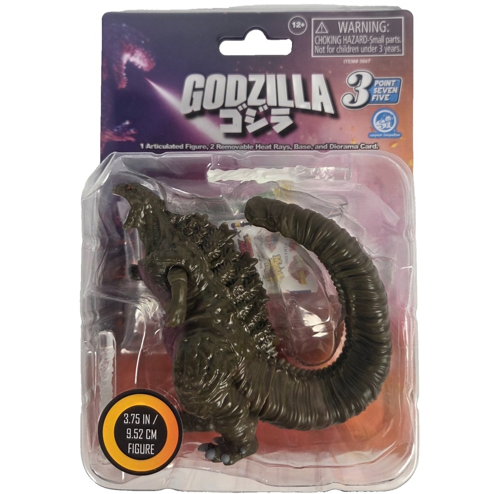 Super Impulse Godzilla Figure 3.75 Inch Green New Heat Rays Diorama 5607